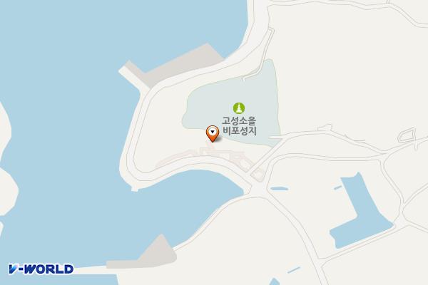 고성 소을비포진성 화장실 위치 지도 — 경상남도 고성군 하일면 동화리 403