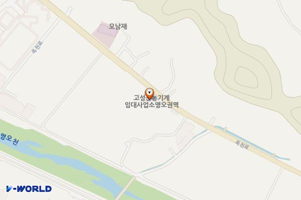 농기계임대사업소 북부권역 화장실 위치 지도 — 경상남도 고성군 영오면 옥천로1447