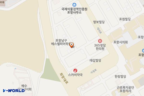 대잠동 임시공영주차장(2) 위치 지도 — 경상북도 포항시 남구 대잠동 998-8