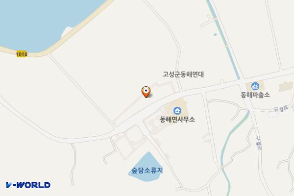 동해면 복지회관 화장실 위치 지도 — 경상남도 고성군 동해면 장기3길 87