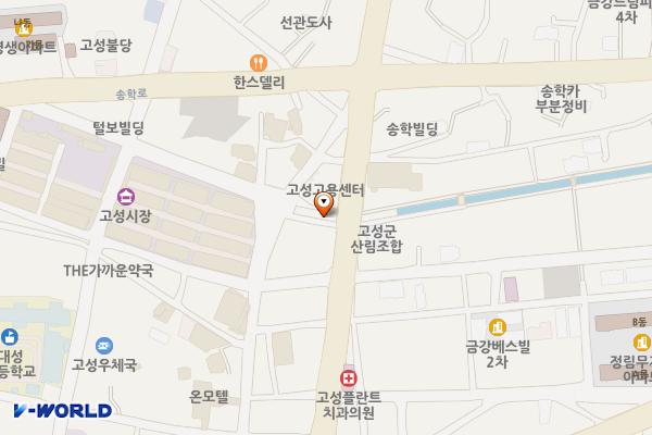고성읍 간이승강장 화장실 위치 지도 — 경상남도 고성군 고성읍 동외로 171