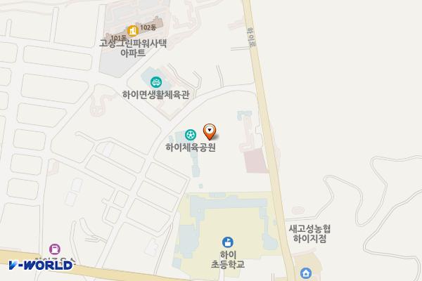 하이체육공원 화장실 위치 지도 — 경상남도 고성군 하이면 덕호리 513-2