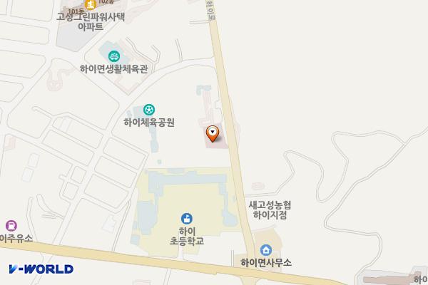 하이보건지소 위치 지도 — 경상남도 고성군 하이면 하이로 269