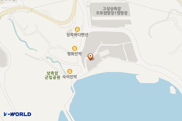 상족암군립공원 제전화장실 위치 지도 — 경상남도 고성군 하이면 덕명5길 53-7