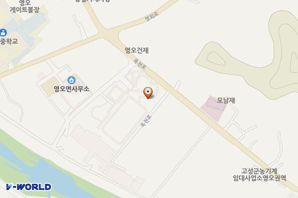 영오면나눔복지센터 위치 지도 — 경상남도 고성군 영오면 영산1길64