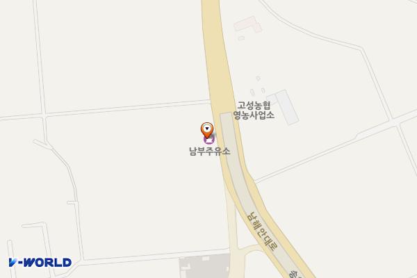 남부주유소 위치 지도 — 경상남도 고성군 고성읍 남해안대로 2719-26
