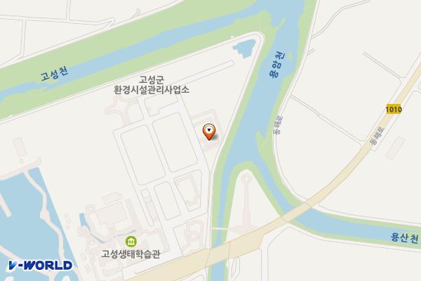 상하수도사업소 관리동화장실 위치 지도 — 경상남도 고성군 고성읍 동해로 121