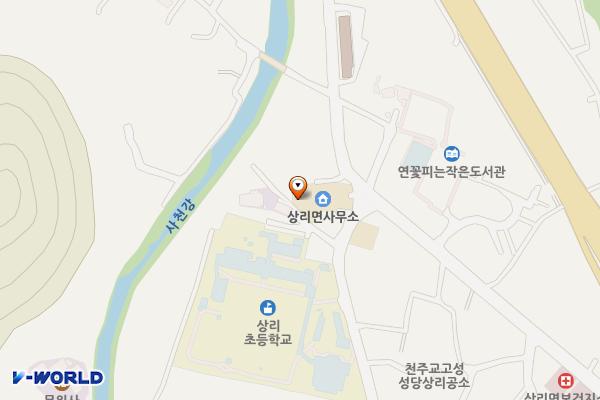 상리면사무소 화장실 위치 지도 — 경상남도 고성군 상리면 척번정1길 105