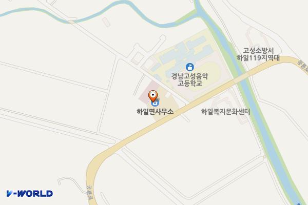 하일면사무소 화장실 위치 지도 — 경상남도 고성군 하일면 공룡로 979