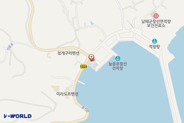 창선면 적량1 위치 지도 — 경상남도 남해군 창선면 흥선로 1215