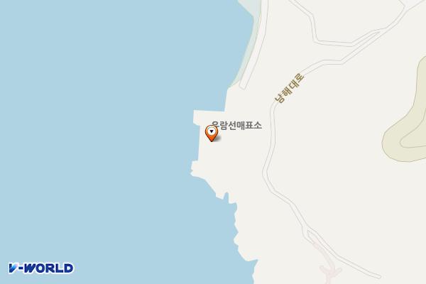 상주동편방파제 위치 지도 — 경상남도 남해군 상주면 남해대로675번길 80
