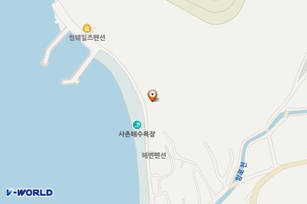 사촌해수욕장 위치 지도 — 경상남도 남해군 남면 남면로 1229번길 50