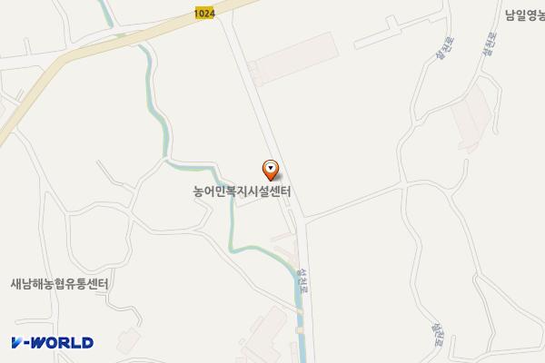 비란 복지시설센터 위치 지도 — 경상남도 남해군 설천면 설천로 176-22