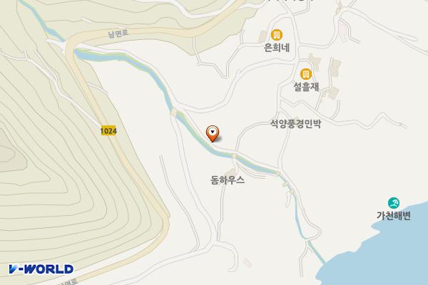 가천암수바위 화장실 위치 지도 — 경상남도 남해군 남면 남면로679번길 41