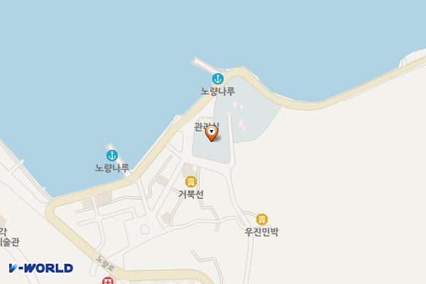 노량주차장(충렬사) 위치 지도 — 경상남도 남해군 설천면 노량로183번길 27