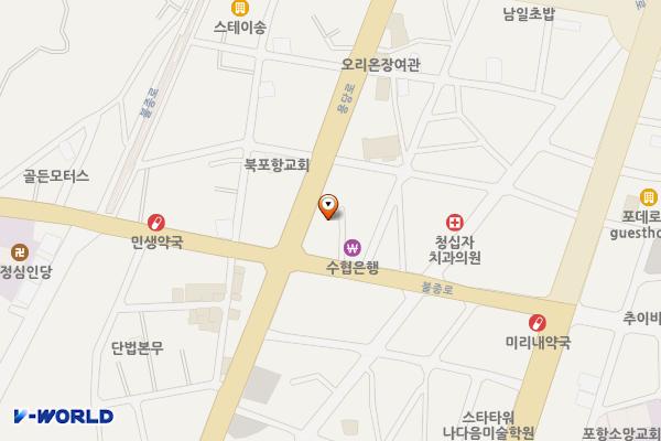 동림주차장 위치 지도 — 경상북도 포항시 북구 불종로 35-3