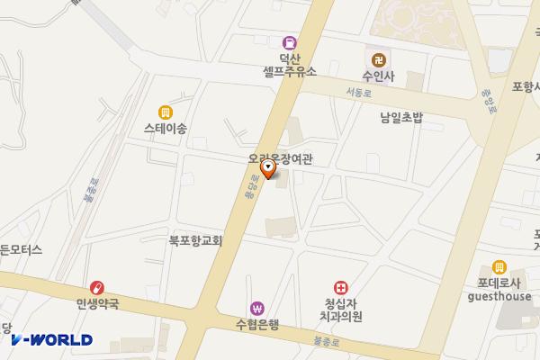 동양타워주차장 위치 지도 — 경상북도 포항시 북구 용당로 146