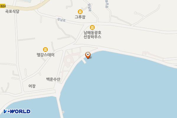 이동면 화계 위치 지도 — 경상남도 남해군 이동면 성남로175번길 4