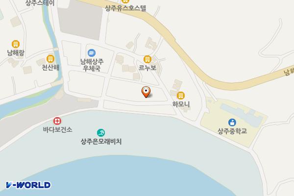 상주은모래비치5 위치 지도 — 경상남도 남해군 상주면 남해대로675번길 26-6