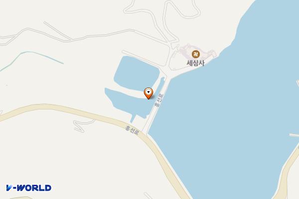 창선 가인리화석산지 위치 지도 — 경상남도 남해군 창선면 흥선로 767-3