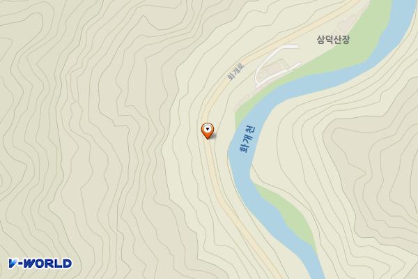 문턱바구 위치 지도 — 경상남도 하동군 화개면 용강리 산 36-3