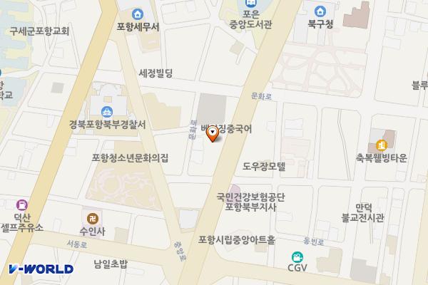 삼호주차장 위치 지도 — 경상북도 포항시 북구 덕산동 115-12