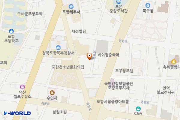 길진주차장 위치 지도 — 경상북도 포항시 북구 덕산동 117-12