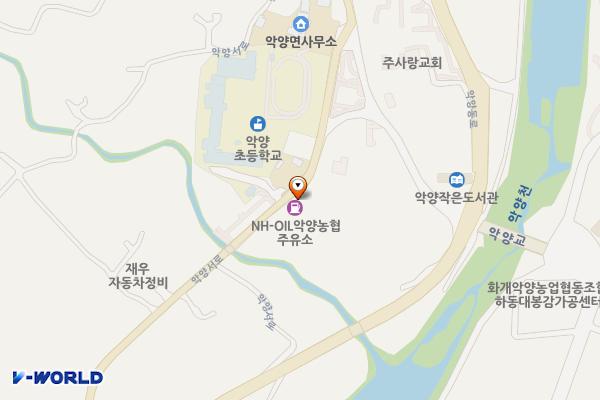 악양농협주유소 위치 지도 — 경상남도 하동군 악양면 악양서로 342