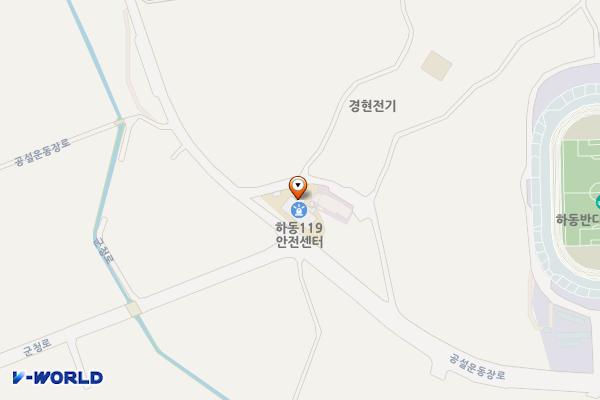 하동119안전센터 위치 지도 — 경상남도 하동군 적량면 공설운동장로 169