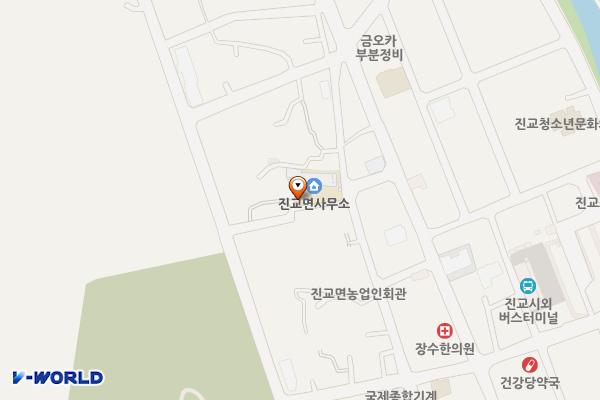 진교면사무소 위치 지도 — 경상남도 하동군 진교면 민다리안길 62