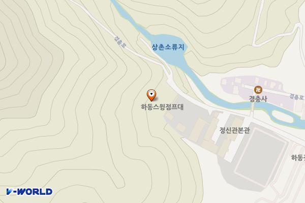 하동스윙점프 위치 지도 — 경상남도 하동군 금남면 중평리 796-1