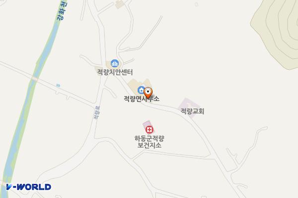 적량면사무소 위치 지도 — 경상남도 하동군 적량면 대티길 9