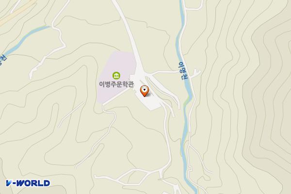 이병주문학관 주차장 위치 지도 — 경상남도 하동군 북천면 직전리 170