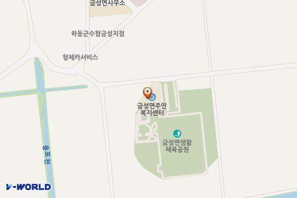 금성생활체육공원 위치 지도 — 경상남도 하동군 금성면 신도길 165-22