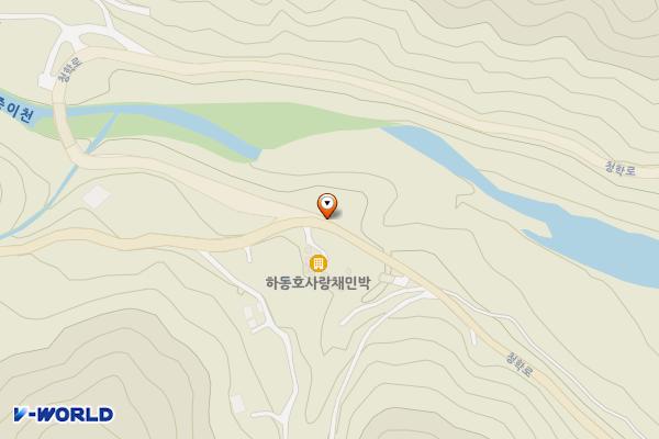 금남마을 정류소 위치 지도 — 경상남도 하동군 청암면 중이리 830-3