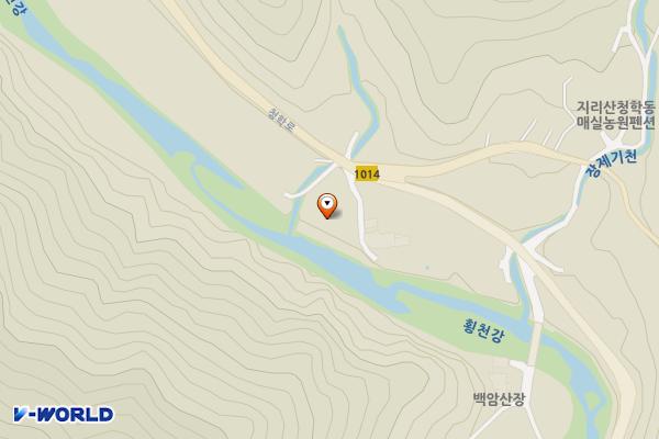 오케이빌리지2 위치 지도 — 경상남도 하동군 청암면 묵계리 106-9