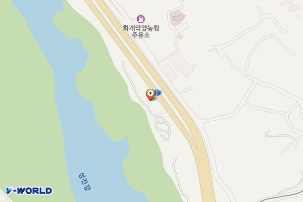 섬진강 테마로드2(두꺼비바위쉼터) 위치 지도 — 경상남도 하동군 화개면 부춘리 573-2