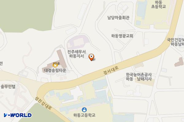 한국전력 하동지사 위치 지도 — 경상남도 하동군 하동읍 경서대로 83