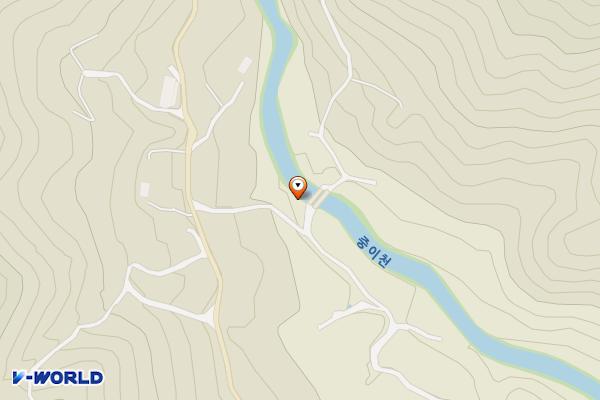 금남마을 내 위치 지도 — 경상남도 하동군 청암면 중이리 978