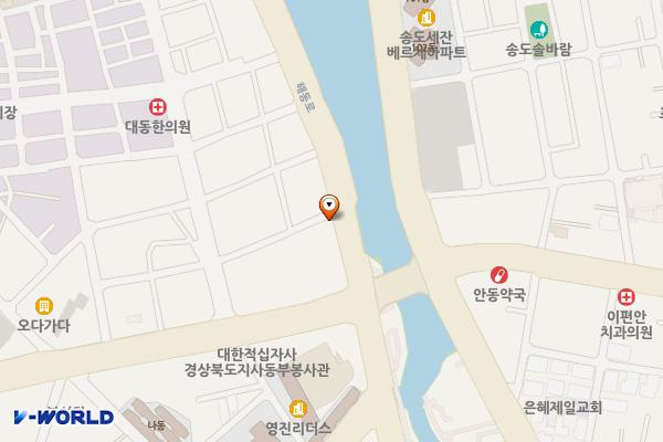 유료주차장 위치 지도 — 경상북도 포항시 북구 해동로 167번길 1