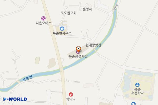 옥종시장 위치 지도 — 경상남도 하동군 옥종면 옥종시장길 5
