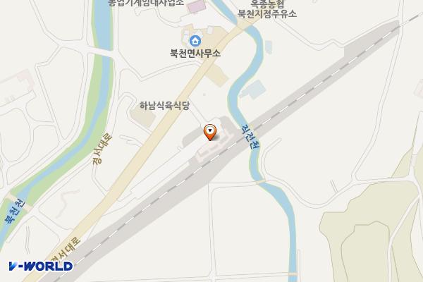 북천역 위치 지도 — 경상남도 하동군 북천면 경서대로 2446-6