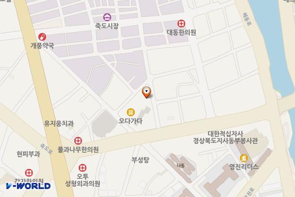 죽도주차장 위치 지도 — 경상북도 포항시 북구 죽도동 17-7