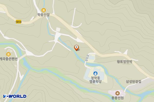 청학동관광안내소 위치 지도 — 경상남도 하동군 청암면 묵계리 1208-2
