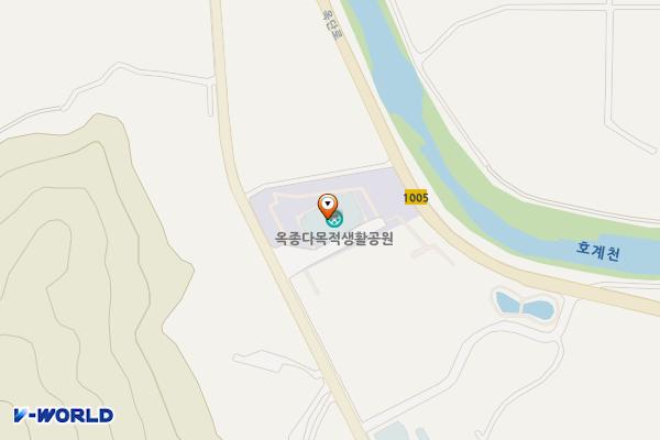 옥종 다목적 생활공원(테니스장, 게이트볼장) 위치 지도 — 경상남도 하동군 옥종면 옥종중앙길 132