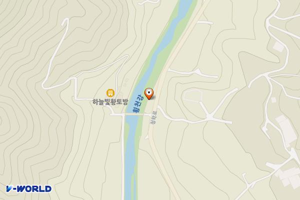 시목회관 밑 도로변 위치 지도 — 경상남도 하동군 청암면 상이리 392-5