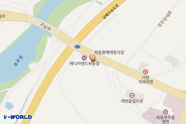 전도버스정류소 위치 지도 — 경상남도 하동군 금남면 섬진강대로 981