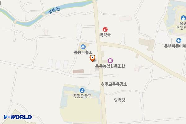 옥종정류소 위치 지도 — 경상남도 하동군 옥종면 청룡리 215-25