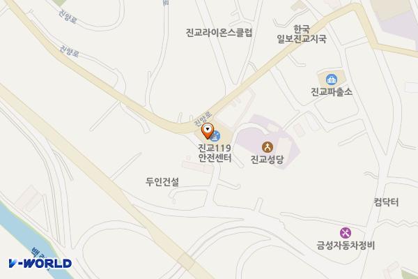 진교119안전센터 위치 지도 — 경상남도 하동군 진교면 진양로 27