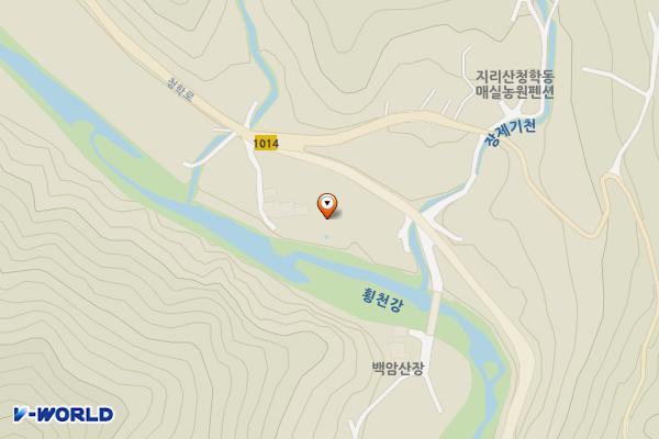 오케이빌리지1 위치 지도 — 경상남도 하동군 청암면 묵계리 106-7